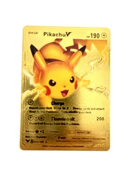 Pokemon gold foil fan art cards. Sold Individually In Clear Protective Sleeve. - Image 1