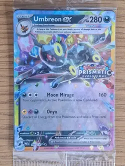Pokemon Umbreon EX TCG Prismatic Evolutions Card 060/131 Stamped Sealed Promo - Image 3