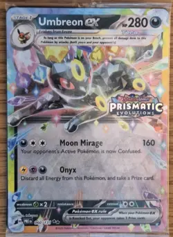 Pokemon Umbreon EX TCG Prismatic Evolutions Card 060/131 Stamped Sealed Promo - Image 4
