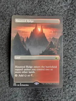 MTG Haunted Ridge Borderless Innistrad: Midnight Hunt 282 Rare NM English - Image 1