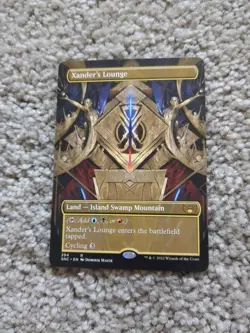 Magic: The Gathering Xander's Lounge Streets of New Capenna Rare Borderless Land - Image 1