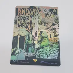 Anduril, Flame of the West (Borderless Poster) Lord of the Rings Foil NM - Image 1