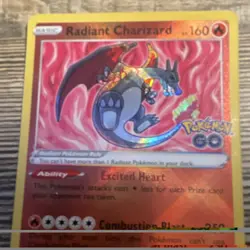 The Pokemon Company Radiant Charizard 011/078 Pokemon GO Holo Radiant Rare 160HP - Image 2