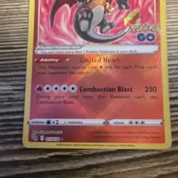 The Pokemon Company Radiant Charizard 011/078 Pokemon GO Holo Radiant Rare 160HP - Image 3
