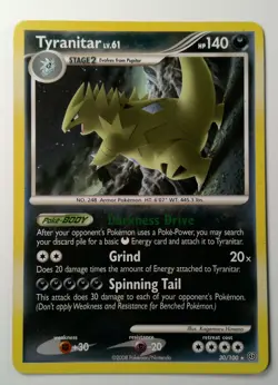 Tyranitar - 30/100 -Non Holo - D&P: Stormfront TCG POKEMON - Image 1