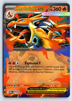 MEGA CHARIZARD Y EX 030 ME: MEGA EVOLUTION PROMO POKEMON LP - Image 1