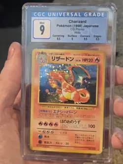 Cgc 9 Charizard Holo CD Promo 1998 Pokemon Japanese Card #6 Subgrades - Image 1