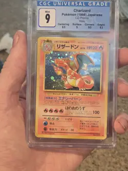 Cgc 9 Charizard Holo CD Promo 1998 Pokemon Japanese Card #6 Subgrades - Image 3