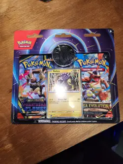 Pokemon TCG Phantasmal Flames & Mega Evolution 2 Pack Blister Raikou Promo Coin - Image 1