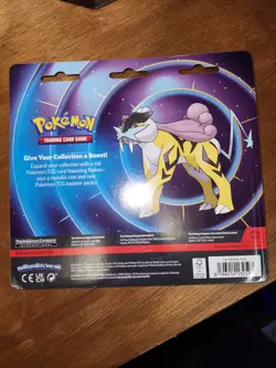 Pokemon TCG Phantasmal Flames & Mega Evolution 2 Pack Blister Raikou Promo Coin - Image 2