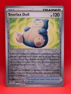 SNORLAX DOLL 175/182 UC PARADOX RIFT POKEMON REVERSE HOLO NM/M SNORLAX DOLL - Image 1
