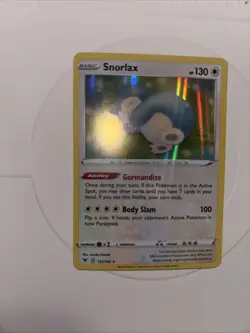Pokemon TCG Vivid Voltage Snorlax Holo Rare Card 131/185 NM Condition - Image 1