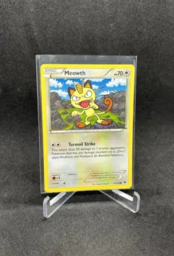 Meowth 74/124 Fates Collide Common Pokemon Card 2016 LP - Image 3