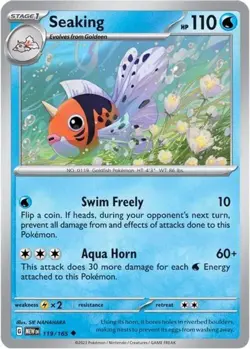 Seaking 119/165 Uncommon Pokemon 151 English - Image 1
