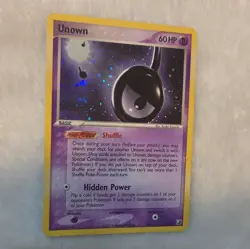 Nintendo Pokemon TCG Unseen Forces Unown Holo Reverse Holo Lot 2005 Unown 1/28* - Image 4