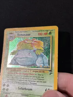 Pokemon Venusaur 18/130 Holo Rare Base Set 2 HP *HEAVILY PLAYED* SEE PICS - Image 2