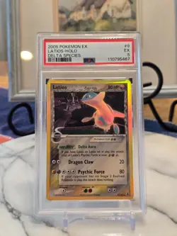 Pokemon TCG Latios ex (Delta Species) 96/101 Dragon Frontiers Holo PSA 5 low pop - Image 1