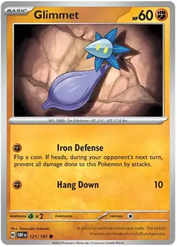 Glimmet 121/197 Common Obsidian Flames Pokemon TCG - Image 1
