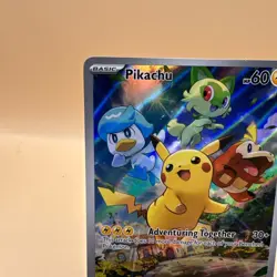 Pokemon Pikachu 027 Adventuring Together Promo Holo Full Art Sv Scarlet Violet - Image 3