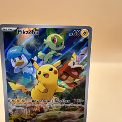 Pokemon Pikachu 027 Adventuring Together Promo Holo Full Art Sv Scarlet Violet - Image 4
