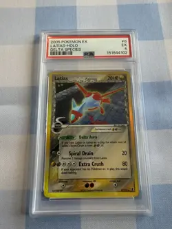 2005 Pokemon EX Delta Species #8 Latias - Holo PSA 5 - Image 1