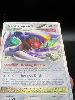 2009 POKEMON DIAMOND & PEARL BLACK STAR PROMO #DP46 GARCHOMP C LV.X-HOLO HP ZG1 - Image 3