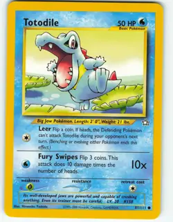 Totodile - 81/111 Neo Genesis - Pokemon TCG - 2000 - Image 1