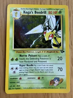 Pokemon TCG Kogas Beedrill Gym Challenge 9/132 - Image 1