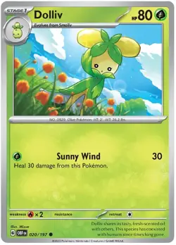 Dolliv 020/197 Common Obsidian Flames Pokemon TCG - Image 1