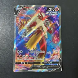 Pokemon TCG Blaziken V 161/198 Chilling Reign Ultra Rare Full Art Holo 210 NM - Image 1