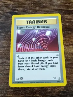 Pokemon Neo Genesis 1st Edition Super Energy Retrieval 89/111 Non Holo - Image 1