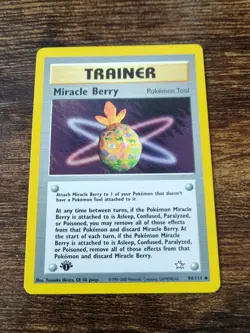 Pokemon Neo Genesis 1st Edition Miracle Berry 94/111 Non Holo NM-MINT - Image 1