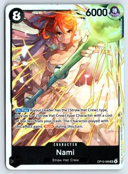 Nami OP15-086 One Piece Adventure on Kami's Island Super Rare Near Mint - Image 1