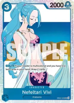 1x Nefeltari Vivi | EB02-026 | SR | Foil | NM | One Piece - Image 1