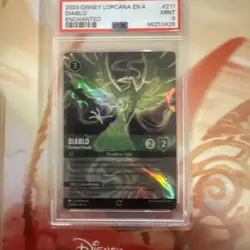2024 DISNEY LORCANA EN 4-URSULA'S RETURN ENCHANTED DIABLO - DEVOTED HERALD PSA 9 - Image 4