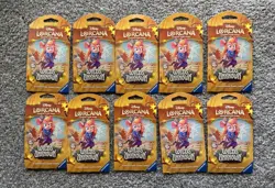 Disney Lorcana TCG: Wilds Unknown Sleeved Packs Lot of 10 Brand New Factory Seal - Image 1