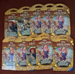 Lorcana Wilds Unknown Sleeved Booster Pack x10 - Image 1