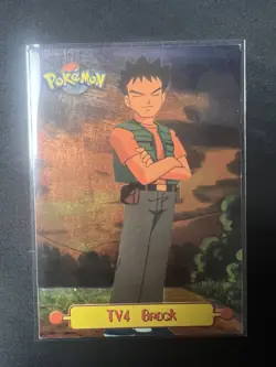 1999 Topps Pokemon TV Animation Series 1 - TV4 Brock Holo Foil - Image 1