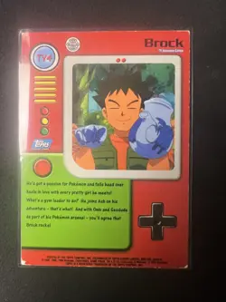 1999 Topps Pokemon TV Animation Series 1 - TV4 Brock Holo Foil - Image 2