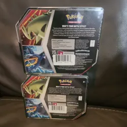 Pokemon Evolving Skies Tyranitar and Empoleon V Striker Sealed Tins. Lot of 2 - Image 2