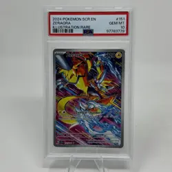 Pokemon Zeraora 151/142 Stellar Crown Illustration Rare Gem Mint PSA 10 - Image 1
