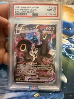 Umbreon VMAX TG23/TG30 Brilliant Stars Full Art Rare PSA 10 Pokemon TCG - Image 1