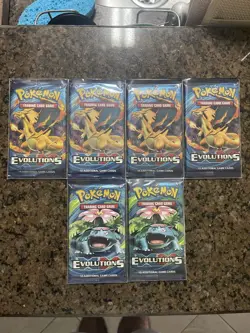 Pokemon TCG XY Evolutions Sealed Booster Pack (6 Booster packs) - Image 1