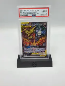 Moltres Zapdos Articuno GX SM210 PSA 10 | Pokemon TCG Hidden Fates ETB Promo - Image 1