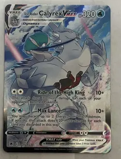 Pokemon TCG Ice Rider Calyrex VMAX TG15/TG30 Holo Ultra Rare💥💥💥 - Image 1