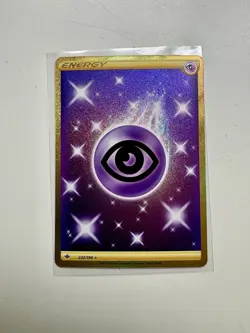 Pokemon Chilling Reign PSYCHIC ENERGY Gold Secret Rare Full Art #232/198 - Image 1