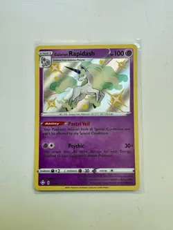 Pokemon Galarian Rapidash SV048/SV122 Shining Fates Shiny Holo Rare - Image 1