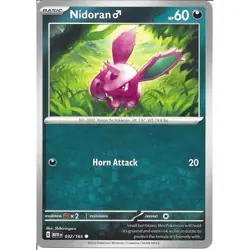 Nidoran 032/165 Common Pokemon 151 English - Image 1