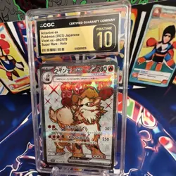 CGC Pristine 10 Arcanine ex 092/078 Sv1v Violet ex Japanese SR Holo - Image 1