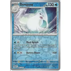 Dewgong 087/165 Reverse Holo Pokemon 151 - Image 1